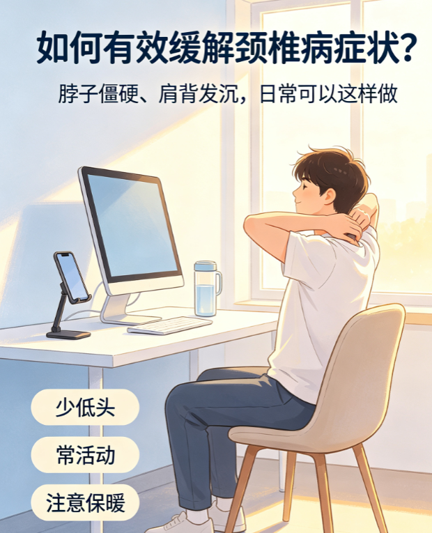 脖子僵硬像背砖？每天3个动作，把淤堵的经络揉开